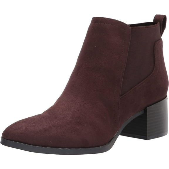 LifeStride Womens Dakota Ankle Boot 9 Wide Dark Chocolate