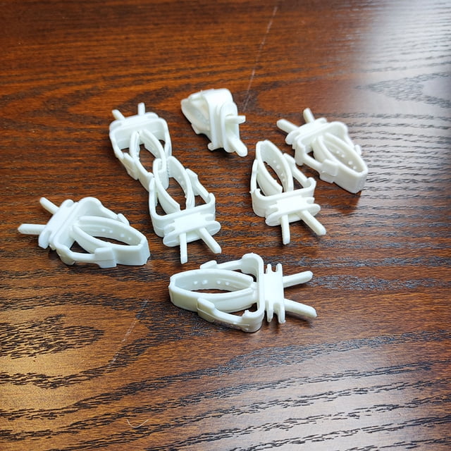 Jaula para pájaros con forma de pinzón, para frutas y verduras, color blanco, con clip pequeño