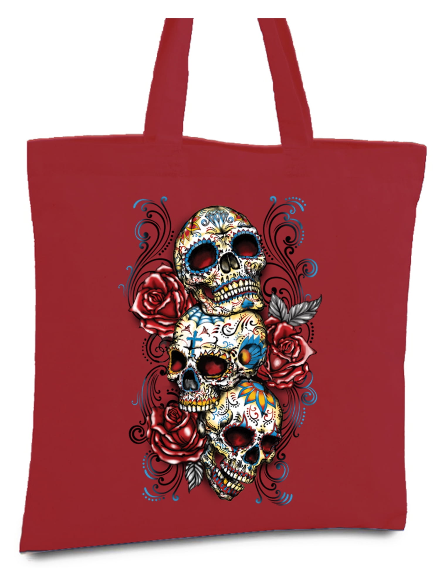 Day of the Dead Dia de los Muertos Jumbo Tote Treat Gift Bag Skull Halloween New 