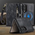 thumbnail image 5 of CaseMe Leather Case for Samsung Galaxy Z Fold8,2 in 1 Detachable Wallet Case with 8-Card Holder Zipper Bills Slot,Magnetic Flip Cover Phone Cases,Black,For Galaxy Z Fold8, 5 of 12