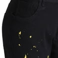 thumbnail image 5 of B91xZ Men's Straight Fit Jean Stretch Ripped Denim Stylish Jeans,Black M, 5 of 5