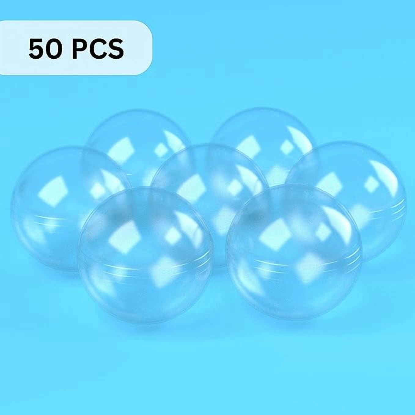 Vending Machine Capsules - 100 Pcs Toy Capsules - Clear 1.26 Inches Round Plastic Capsules - Prize Container Vending Capsule - Plastic Party Favor Containers