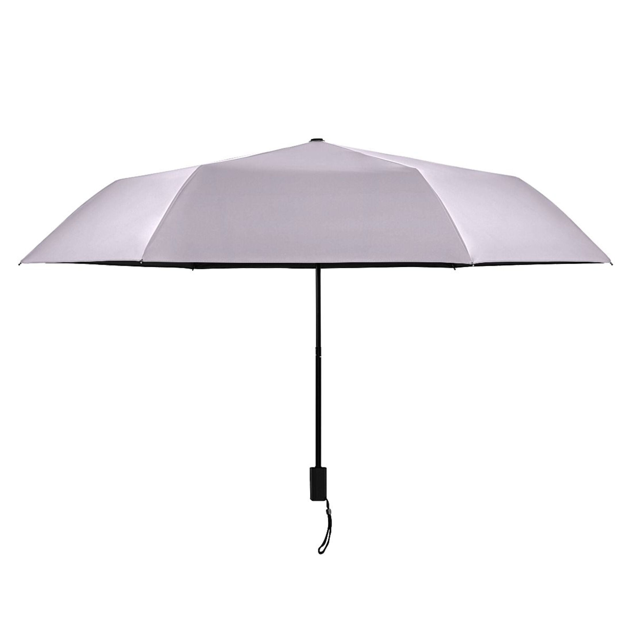 ALAZA Light Purple Background UPF 50+ Compact Folding Umbrella for Rain Travel Umbrella Packable