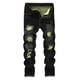 thumbnail image 2 of Pantalones largos de moda para hombre, con lazo elástico, ajustados, de pierna recta pequeña, 2 of 9