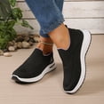 thumbnail image 4 of Women's Slip on Sneakers Breathable Platform Soft Sole Tennis Shoes Lightweight Athletic Gym Non Slip Work Shoes, 4 of 7
