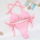 thumbnail image 4 of Gibobby Trajes de Natación para Mujer Set Swimwear Bikini Push Up Beachwear Brazil Bandeau Swimsit Women Swimwears Tankinis Set(Rosa,M), 4 of 5