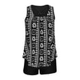 thumbnail image 4 of Swim Suits for Women 2024 Tankini Summer Two Piece Bathing Suits Print Sling Swim Tank Top with Shorts Beach Swimwear, 4 of 6