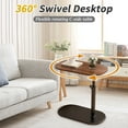 thumbnail image 6 of MONEHANE C-Shaped End Table, 360° Rotating Adjustable Height Couch Side Tables for Sofa/Bed/Bathtub, 6 of 8