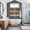Brown, variant on Teal Blue Brown Kitchen Curtains Window Panels, Rustic Farmhouse Dog Paw Vintage Insulated Window Treatment Curtain, Grommet Curtains for Bedroom/Living Room/Bathroom, 2 Piece 42"Wx54"L