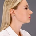 thumbnail image 3 of Tilo Jewelry 14K White Gold Classic Polished Round Gold Hoop Earrings (16mm) for Women & Unisex, 3 of 9