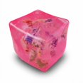 thumbnail image 3 of Pink Squishy Squeeze Cube Toy with Seashell Design, 1-Pack, Pink, for Kids and Adults, Relaxation Toy, 3 of 3