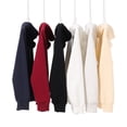 thumbnail image 4 of Heavyweight zip-up hooded sweatshirt for men, spring and autumn, solid color, versatile, loose, oversized cardigan jacket, 4 of 4