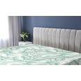 thumbnail image 5 of Ambesonne Tropical Jungle Fitted Sheet, Dreamy Floral Aura, Full Size, Almond Green Sea Green, 5 of 5