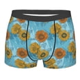 thumbnail image 4 of Goofa Sunflowers Printed Men's Boxer Briefs Underwear, Moisture-Wicking Underwear, Trunk,Soft and Breathable Cotton Underwear-Small, 4 of 9