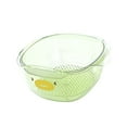 thumbnail image 2 of Colador de cocina, cuenco resistente y multifuncional para limpiar frutas y alimentos. verde grande, 2 of 9