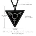thumbnail image 5 of Jewmon Transgender Symbol LGBT Gay Pride Pendant Necklace Black Pride Jewelry Bisexual Lesbian Gifts for Men and Women, 5 of 7