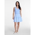 thumbnail image 3 of Time and Tru Women's Smocked Sleeveless Mini Dress with Ruffle Trim, Sizes XS-XXXL, 3 of 6
