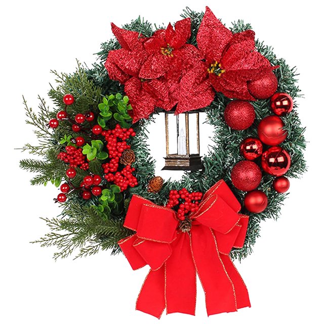 Corona de Adviento de Navidad, decoración decorativa para fiestas, accesorios de decoración de Año Nuevo
