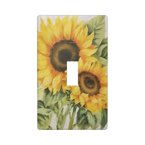 Sunflowers Light Switch Cover Plates Single Toggle Wall Plate Decorative 1-Gang Christmas Decor Lightswitch Cover