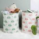 thumbnail image 4 of Toy Storage Basket for Children, Large Foldable Laundry Basket Cotton Storage Box with Handles - Green Clouds, White, 4 of 5