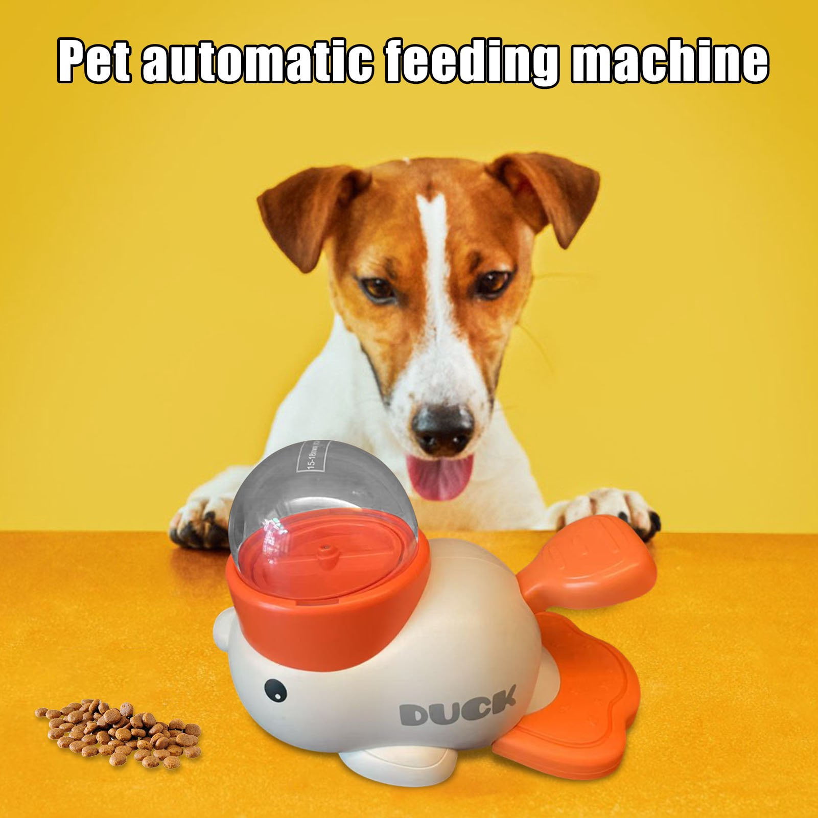 2-in-1 Slow Feeder & Puzzle Toy - Durable Duck Design for Small/Medium Dogs (Mental Stimulation, Anti-Bloating/Anti-Gulping) White