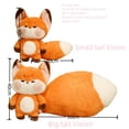 thumbnail image 5 of Almohada de peluche de zorro de cola súper grande, abrazo de cojín de cuento de hadas, almohada de tiro de zorro rojo y blanco, almohada de sueño de siesta para cumpleaños de niña, 5 of 5