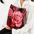thumbnail image 6 of Rose Elegant Velvet Bed Pillow Covers Set - Decorative Pillows with Unique Patterns, Chair Pillow Covers - 16x16, 18x18, 20x20 inches for Any Occasion - Set of 2 Items, 6 of 6
