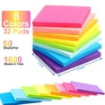 thumbnail image 5 of AGCAN 32 Pack Sticky Note Pads, 3 x 3 in Self-Stick Notes, Assorted Colors Sticky Notes for Home, Office, Meeting, Dorm, Energy Boost Collection, 5 of 8
