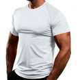 thumbnail image 1 of Playeras Básicas Para Hombre, Camiseta De Verano De Cuello Redondo Y Manga Corta Para Uso Doméstico Y Deportivo, 1 of 5
