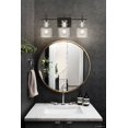 thumbnail image 2 of Luxury Modern Bath Light, Large Size: 10.25''H x 23.50''W, with Mid Century Modern Style Elements, Matte Black Finish, UQL4971 from the Fordville Collection by Urban Ambiance, 2 of 5