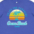 thumbnail image 4 of Inktastic Summer Enjoy the Sunshine Cocoa Beach Florida in Blue Youth T-Shirt, 4 of 5