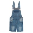 thumbnail image 1 of KIDSCOOL SPACE Girls Shorts,Baby Girls Stretchy Denim Slim Summer Shortalls,Black,3-4 Years, 1 of 7