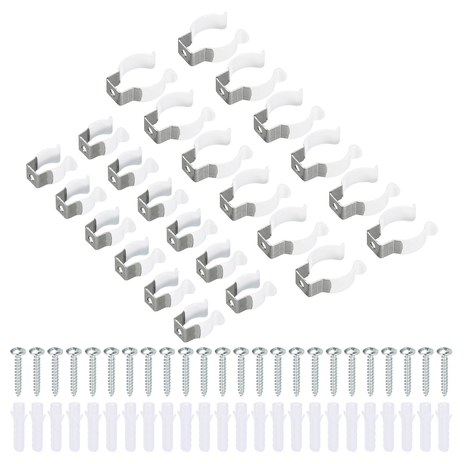 15 Clips Support Acier Inox Pour Tube Fluorescent T5 – 34x20x9.5mm – Uxcell
