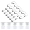 thumbnail image 1 of Clips en U Unique Bargains T5 T8 Soporte para LED Acero Inoxidable Blanco Paquete de 24, 1 of 5