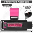 thumbnail image 3 of WYOX Weight Lifting Hooks Pink (Pair) – Fitness, Barbell, 7mm Padded Wrist Support, Lifting Grips for Powerlifting, Deadlifts, Shrugs, Rows & Pull-Ups – Gym Straps with Steel Hooks for Men & Women, 3 of 8