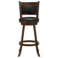 thumbnail image 4 of Broxton Upholstered Swivel Bar Chair Chestnut (Set of 2), 4 of 13