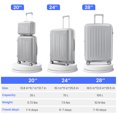 Luggage 4 Piece Sets(14"/20"/24"/28"), PP Hard Shell Lightweight TSA