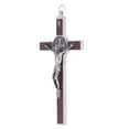 thumbnail image 3 of Crucifijo de Jesucristo, cruz católica de Jesús, decoración de pared, cruz de metal, colgante para sala de estar, dormitorio, puerta S, 3 of 14