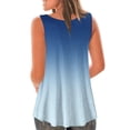 thumbnail image 6 of Women Gradient Tank Tops Sleeveless Pullover Top Loose Flowy Blouses Summer Streewear Top Camisole, 6 of 6
