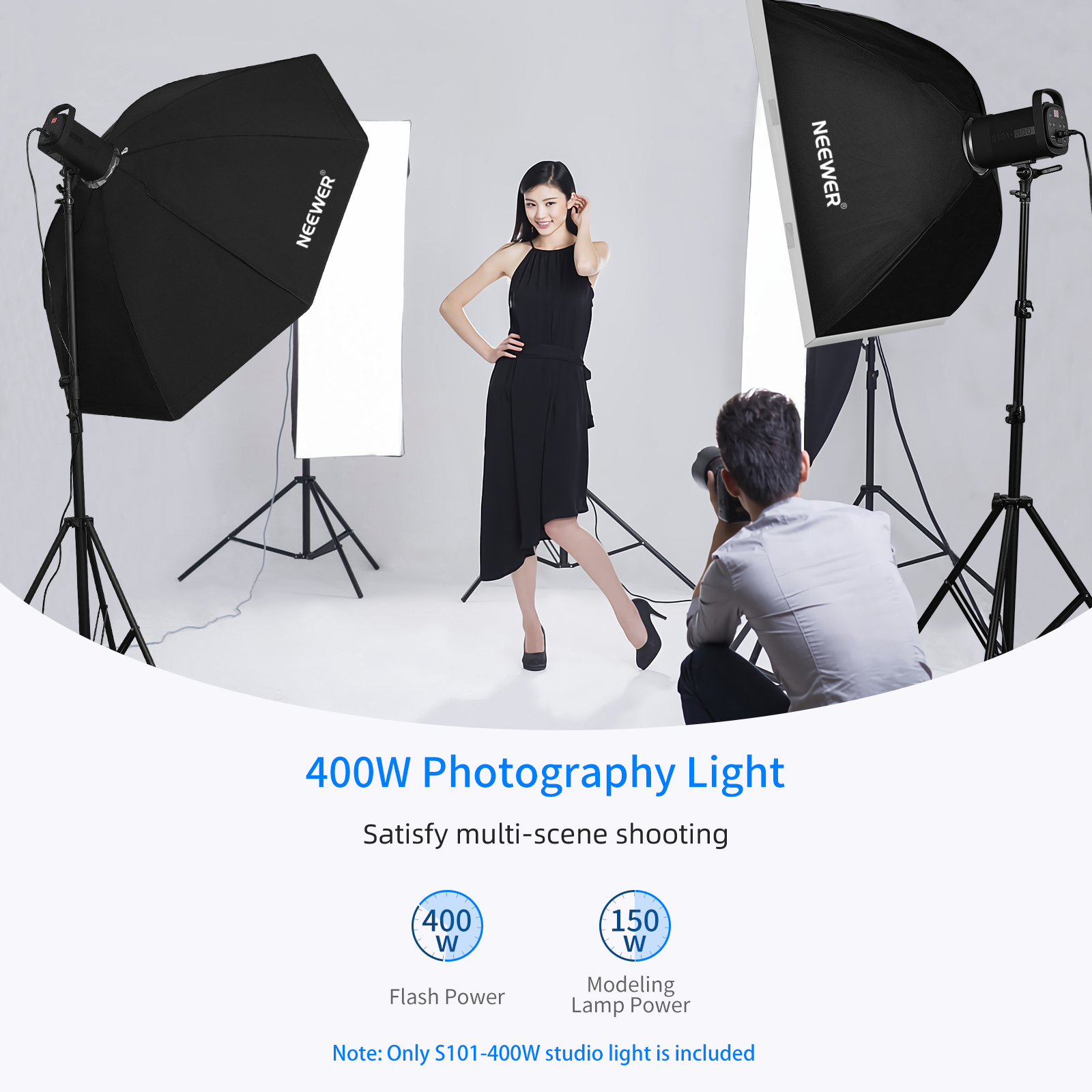 Buy Neewer S101400W Professional Studio Monolight Strobe Flash Light