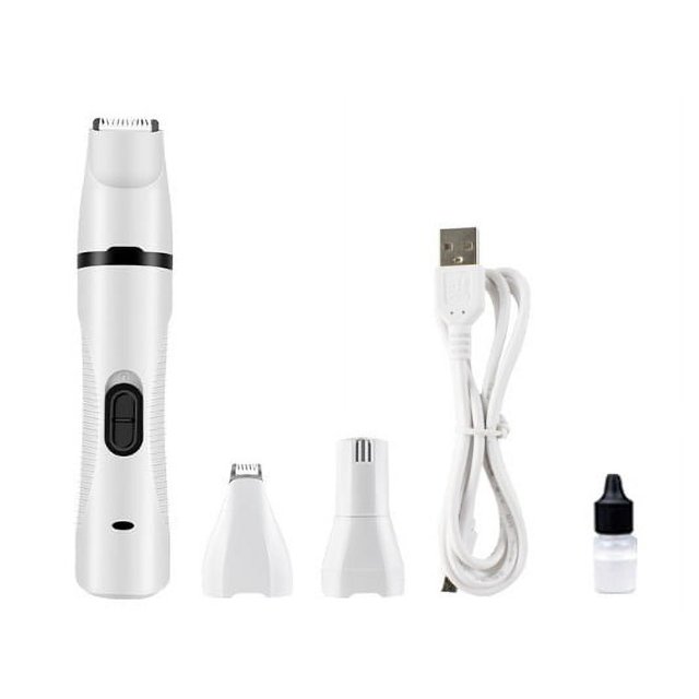 3 en 1 Kit de cortaúñas eléctrico multifunción para perros, cortaúñas para mascotas recargable, portátil, de bajo ruido, sin dolor, para cuidar y recortar para mascotas pequeñas y medianas