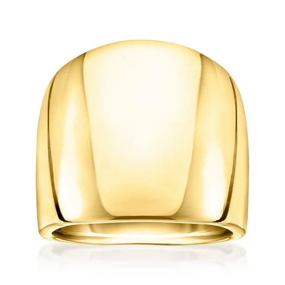 Ross-Simons Italian 10kt Yellow Gold Polished Dome Ring, Women's, Adult