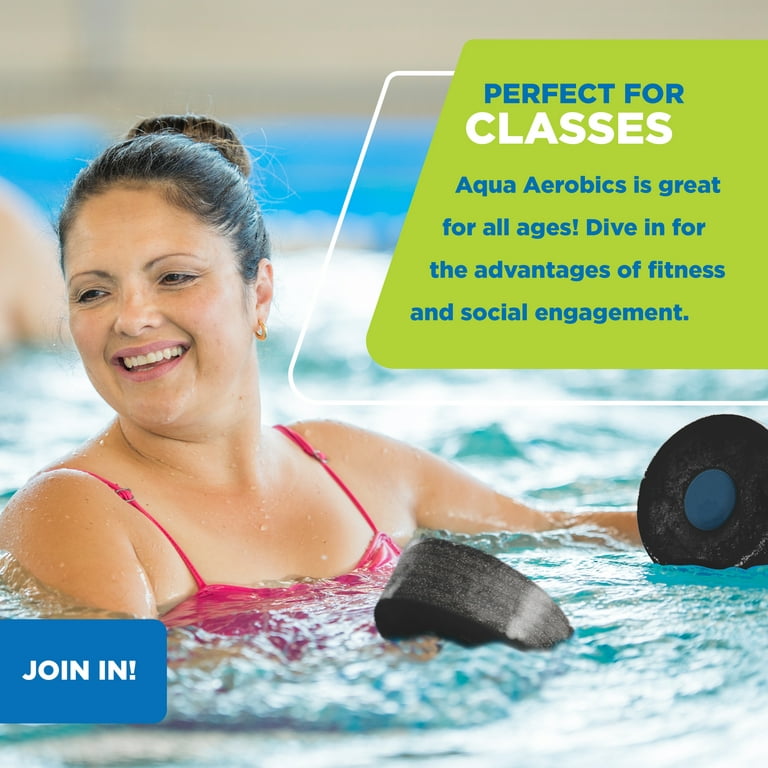 Aqua Fitness 6 Piece Swim Training Set with Belt, Dumbells, Gloves and  Helpful Guide