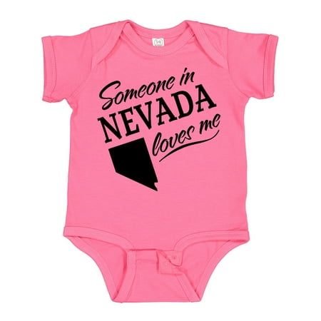 

Inktastic Someone in Nevada Loves Me Gift Baby Boy or Baby Girl Bodysuit