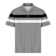 thumbnail image 3 of Blusa y camisa de manga corta con cuello vuelto para hombre, informal, de color liso, a rayas, con botones y estampado, blusa para hombre, 3 of 4