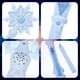 thumbnail image 3 of Light Up Snowflake Wand for Kids Glow Stick Sky-Blue Plastic Toy, 3 of 4