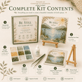 thumbnail image 7 of Psalms of Comfort & Strength Sea Glass Art Kit, Beginner Christian Mosaic Kit with Sea Glass, Adhesive, Tweezers and Easel, Relaxing Adult Craft and Bible Verse Decor, 7 of 7