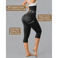 thumbnail image 5 of Women Slimming Anti Cellulite Compression Leggings Leg Shaper High Waist Capris, 5 of 6