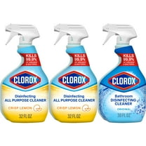 Clorox Disinfecting All-Purpose Cleaner 32 oz and Disinfecting Bathroom Cleaner 30 oz, Pack of 3