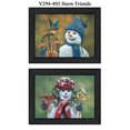 thumbnail image 1 of "Snow Friends" par Kim Norlien Imprimé Encadré d'Art Mural, 1 of 2